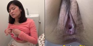 膣内射精後のトイレ