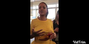 No Bra Rihanna Pierced Nipples Hard Nipples Bouncing Tits In Public TNAFlix  Porn Videos