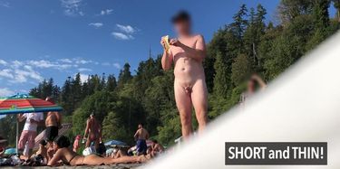 Shemale Small Penis Nude Beach - Tiny Cock On Nude Beach - Part 3 - His Balls Are Bigger Than His Penis! Lol  Sph Cfnm TNAFlix Porn Videos